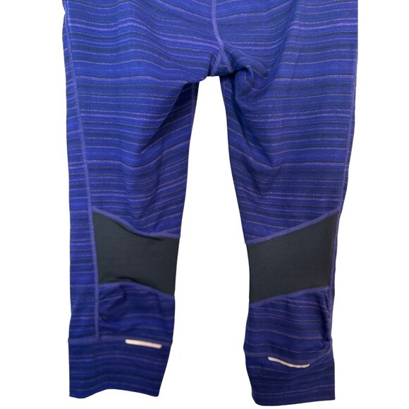 ATHLETA Small Relay Purple Sandstone Tight Leggings Crop Capri Active Stretch - Picture 8 of 11